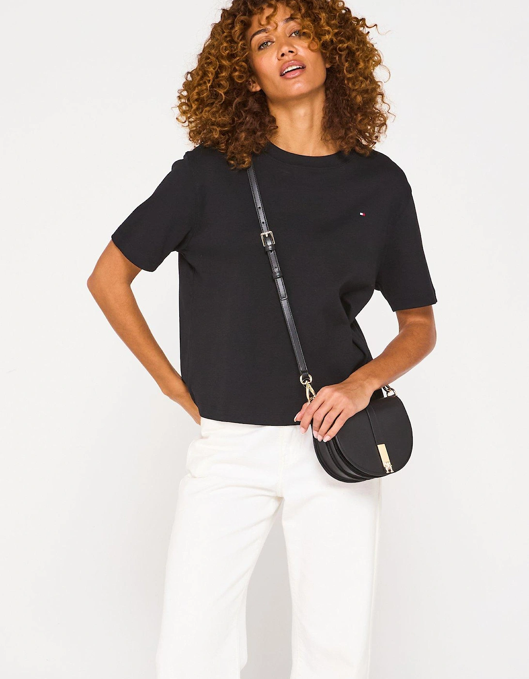 Mini Logo Oversized T-Shirt - Black