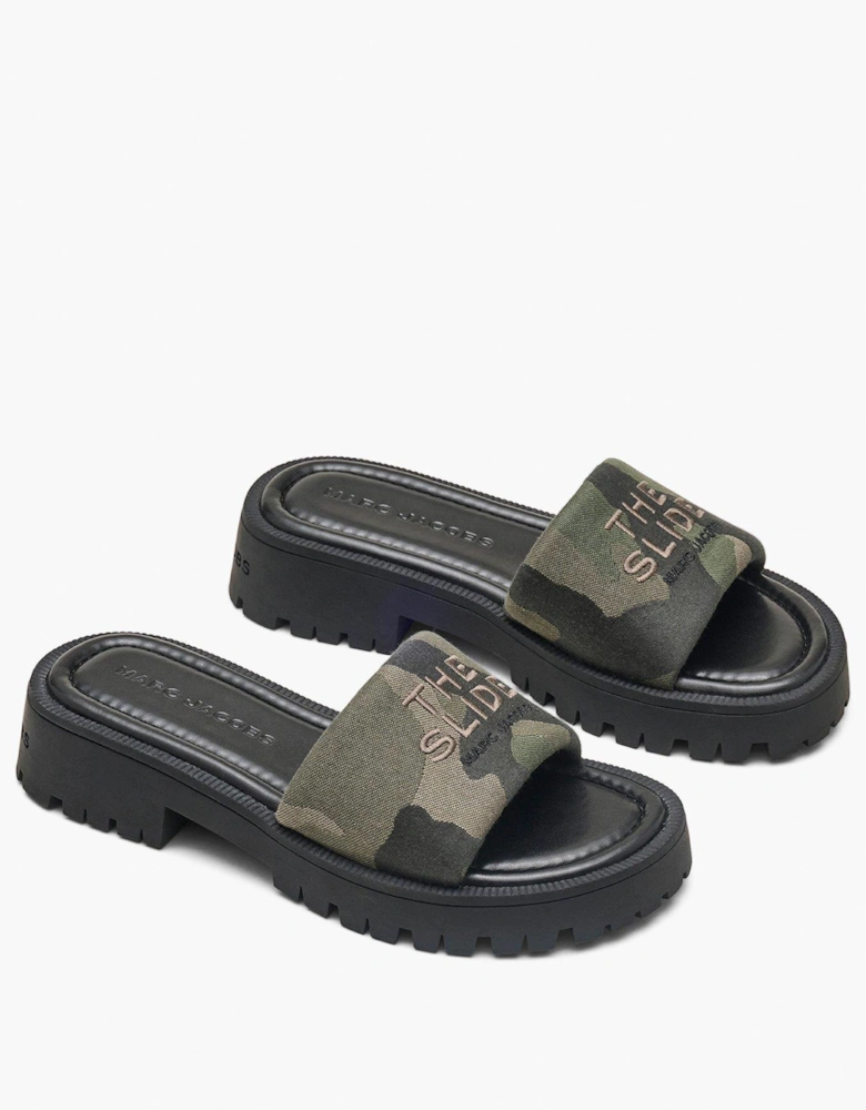 The Camo Jacquard Lug Sole Sliders - Multi