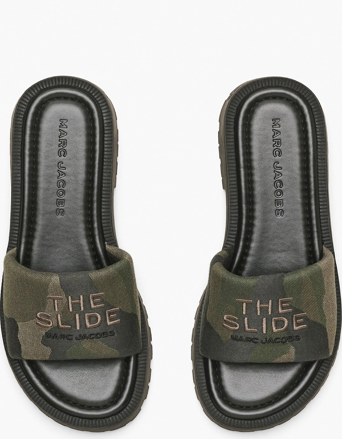 The Camo Jacquard Lug Sole Sliders - Multi