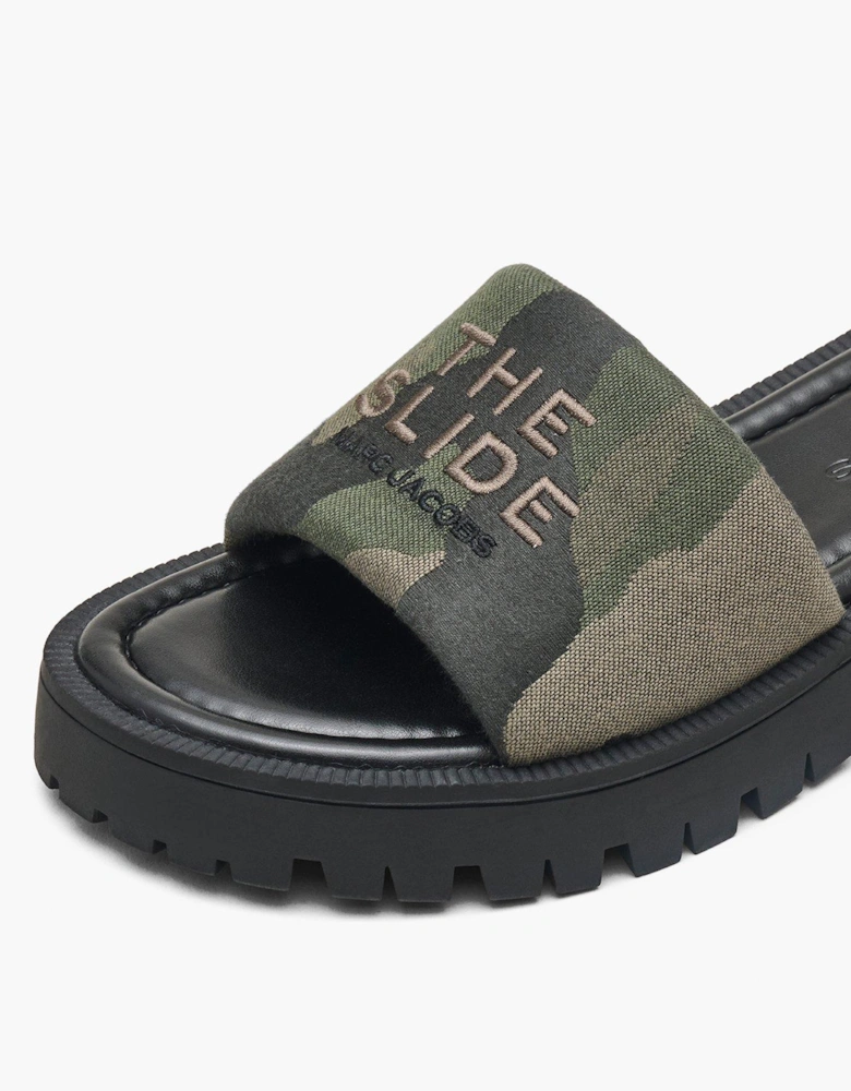 The Camo Jacquard Lug Sole Sliders - Multi