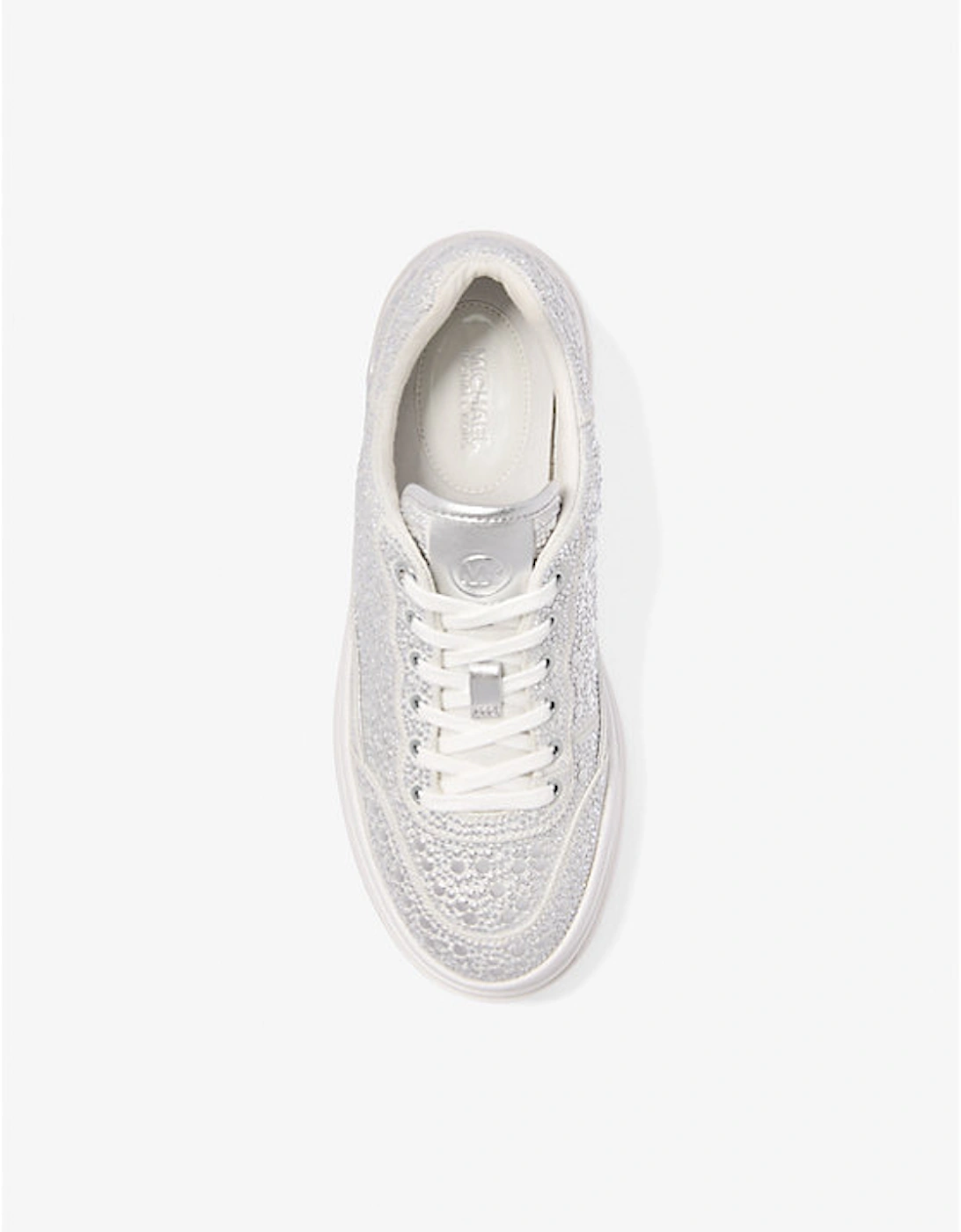 Hayes Studded Linen Blend Platform Sneaker