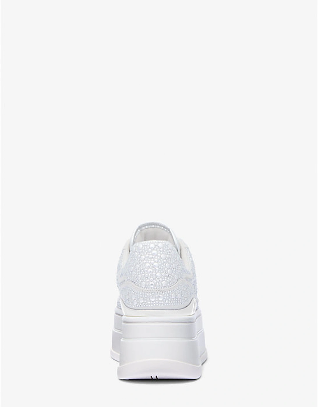 Hayes Studded Linen Blend Platform Sneaker