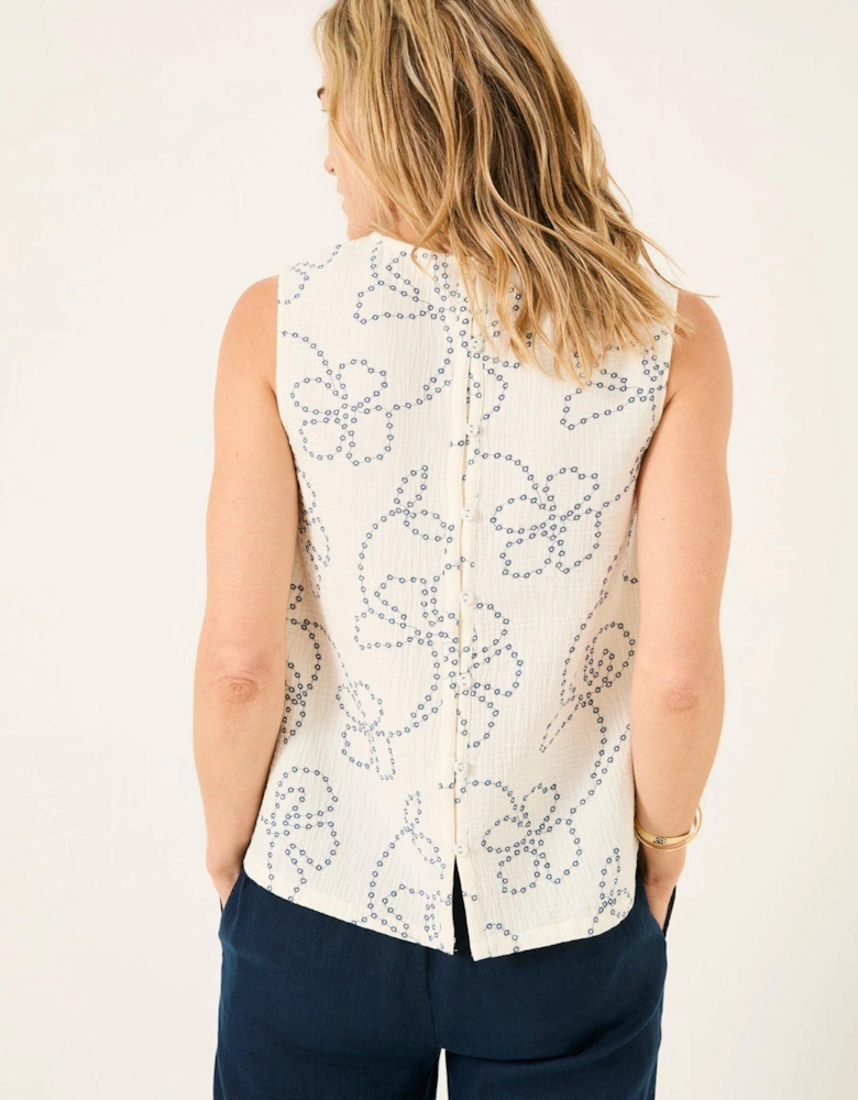 Etta Printed Cami - White