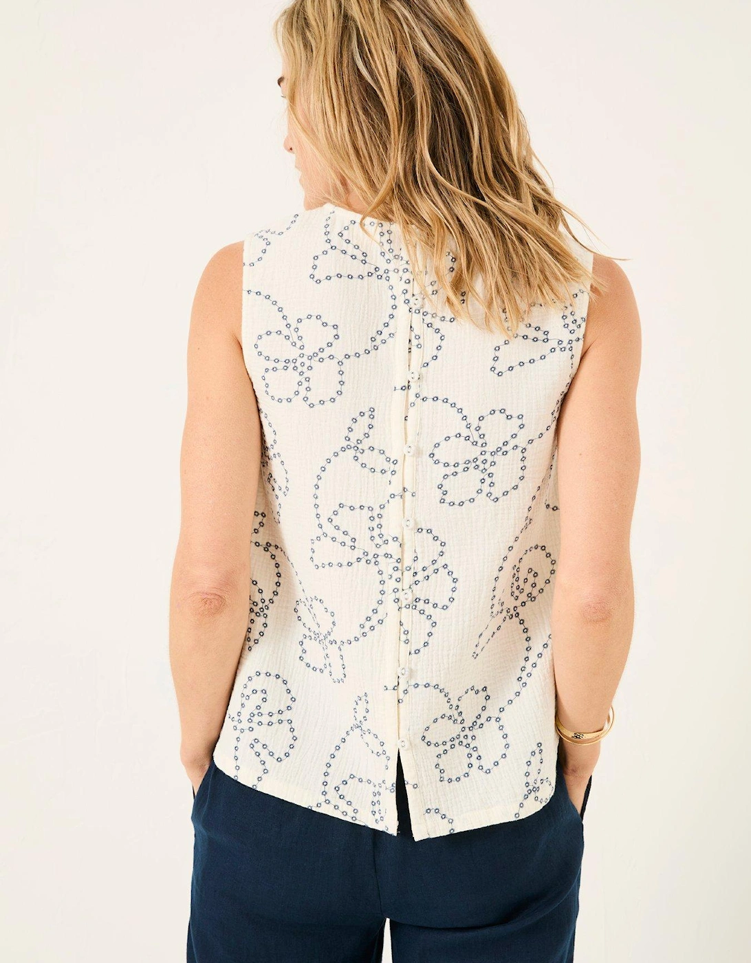 Etta Printed Cami - White