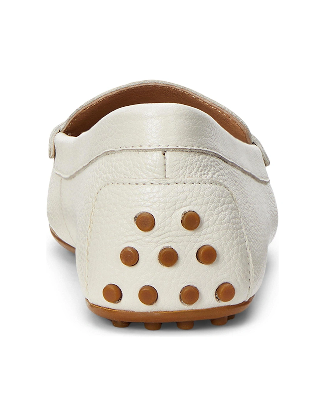 Barnsbury Leather Flat Shoe - White