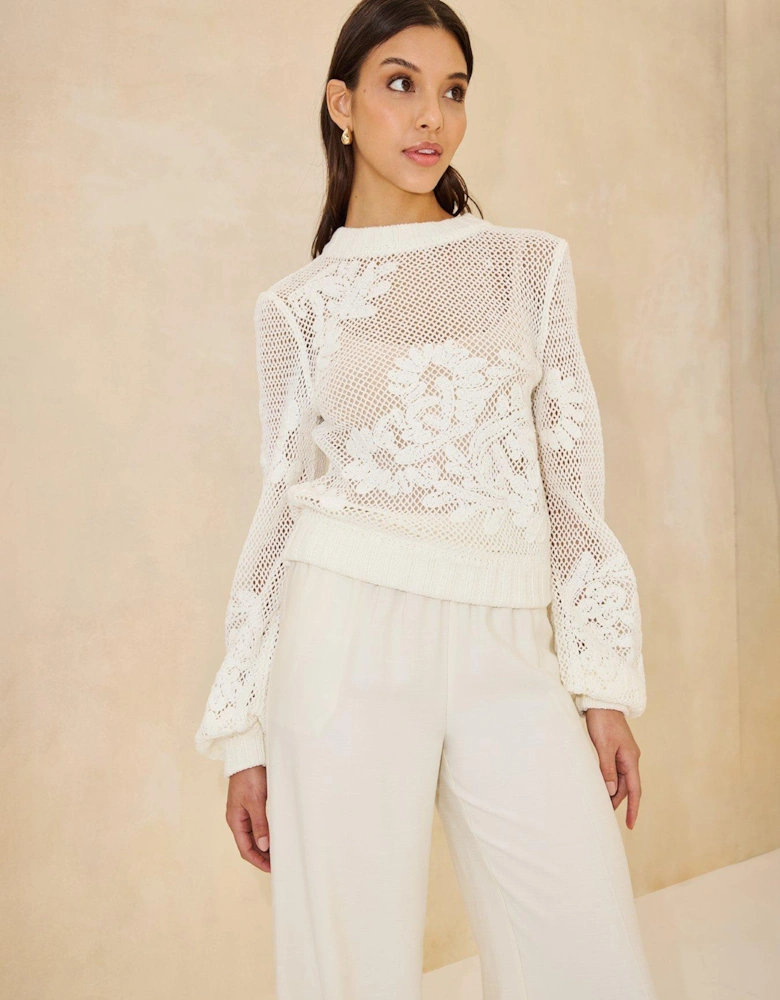 Wide Leg Trouser Co-Ord - Cream