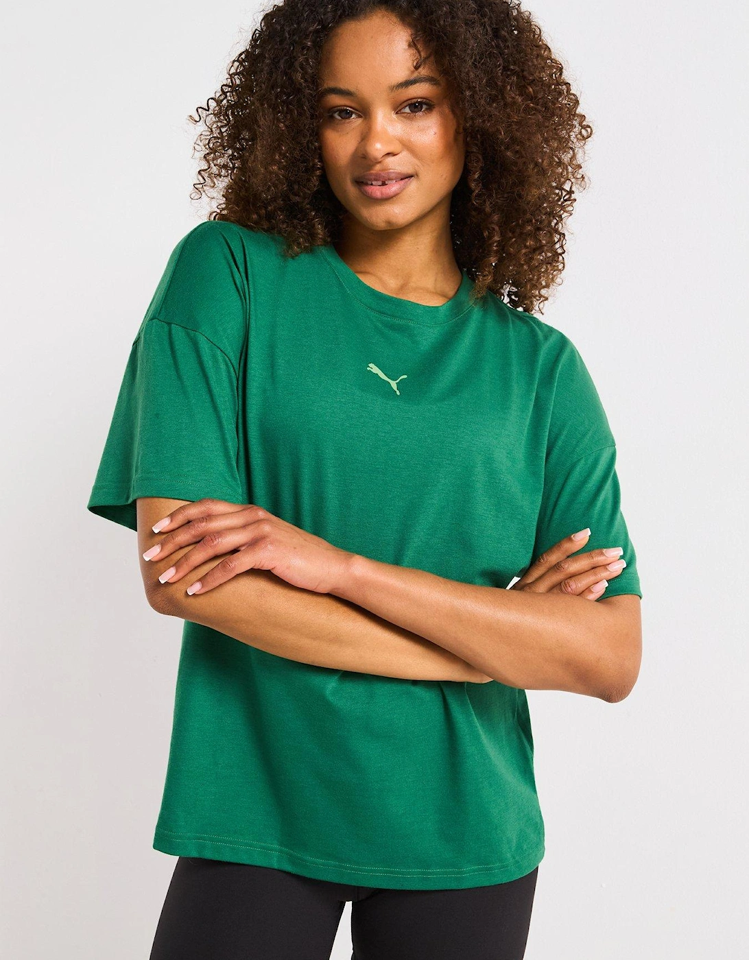 Womens Training Evolve Oversized Tee - Green