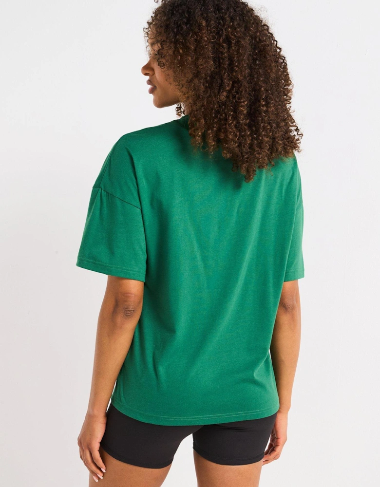 Womens Training Evolve Oversized Tee - Green