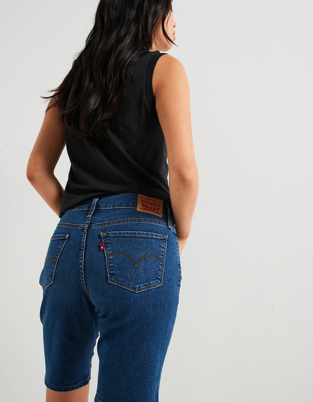 Shaping Bermuda Shorts - Clever Girl Short - Blue