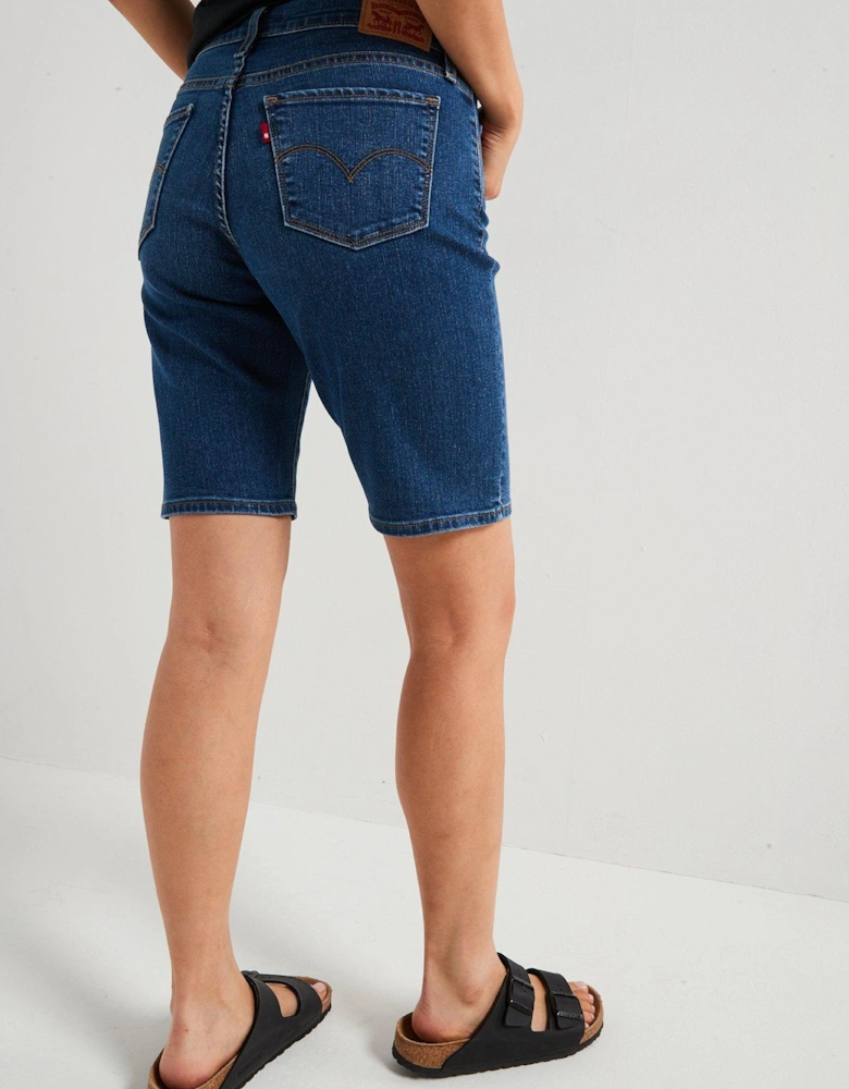 Shaping Bermuda Shorts - Clever Girl Short - Blue