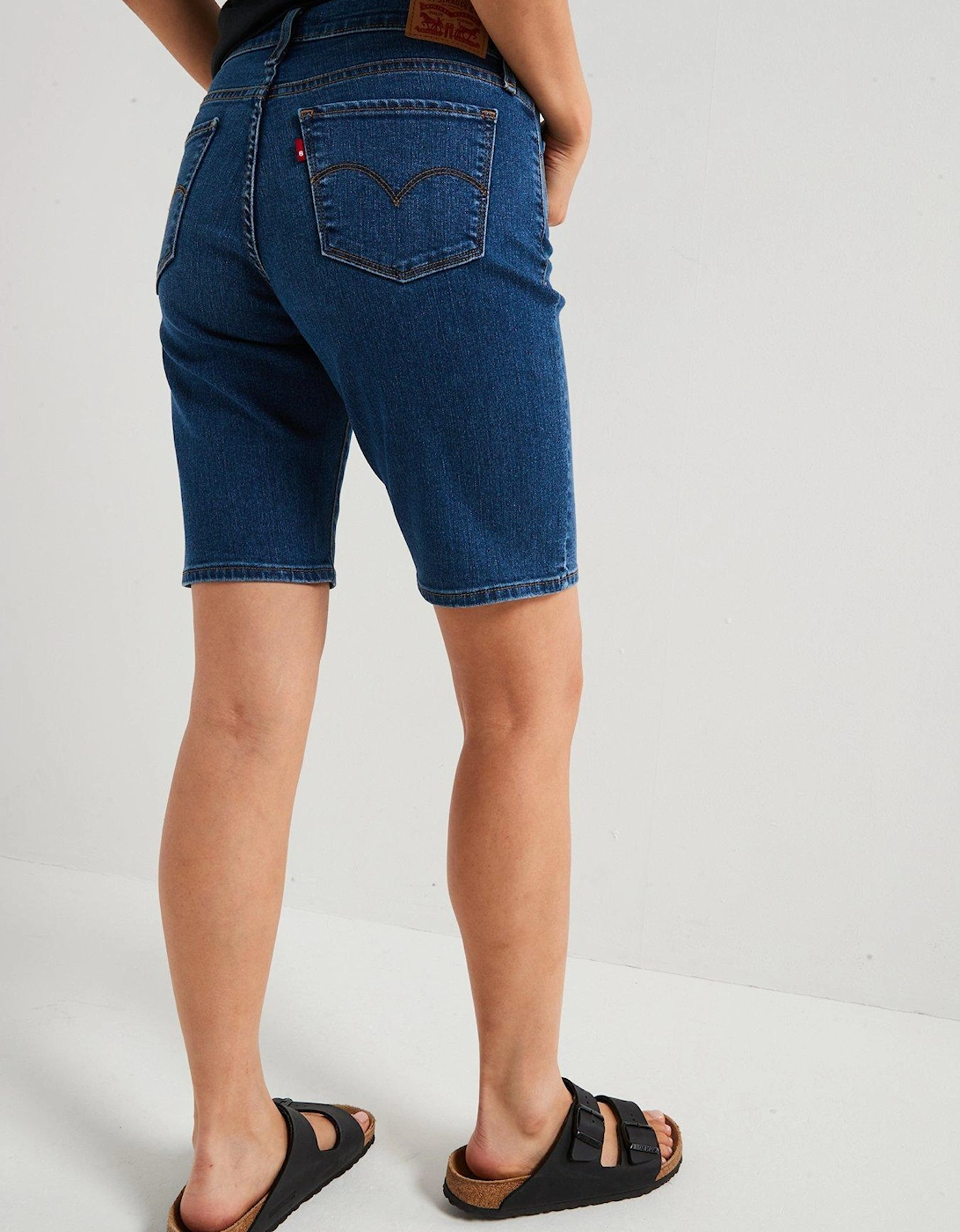 Shaping Bermuda Shorts - Clever Girl Short - Blue