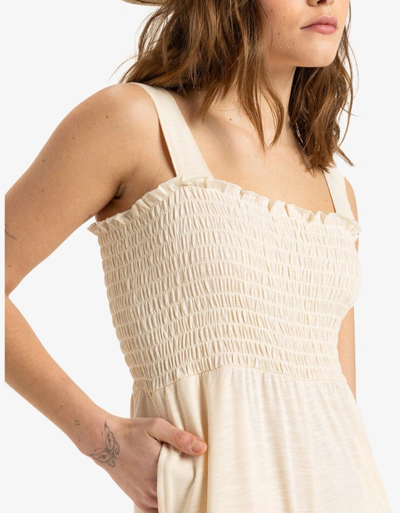Womens Just Passing By Jumpsuit All-in-One - Beige