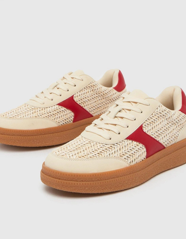 Malani Gum Sole Trainers - Red