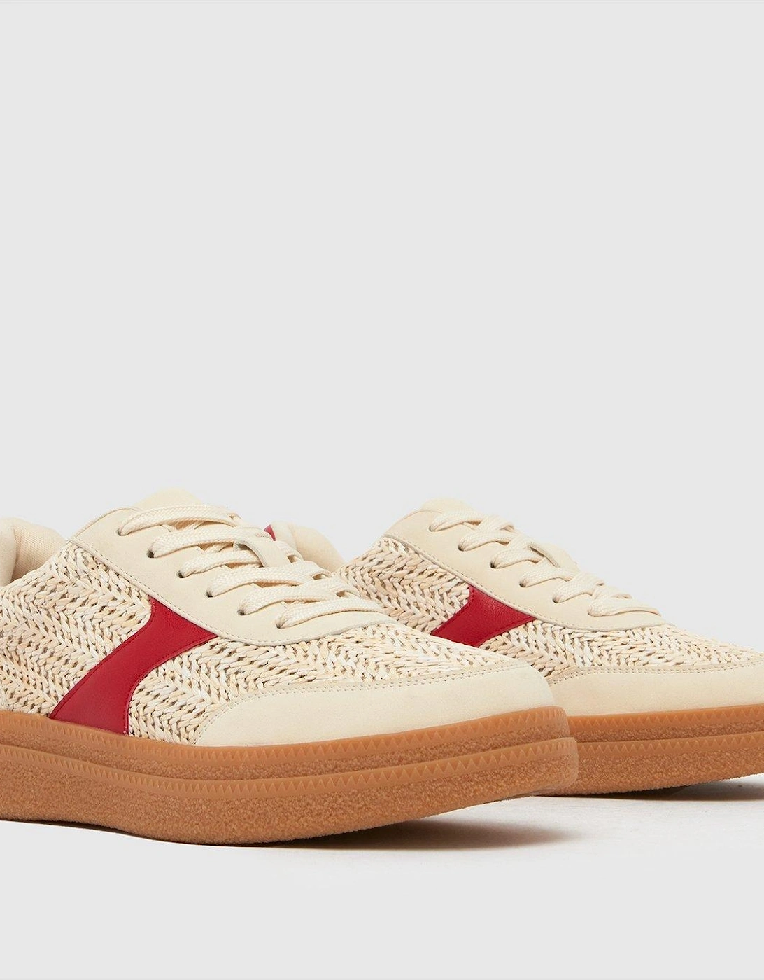 Malani Gum Sole Trainers - Red