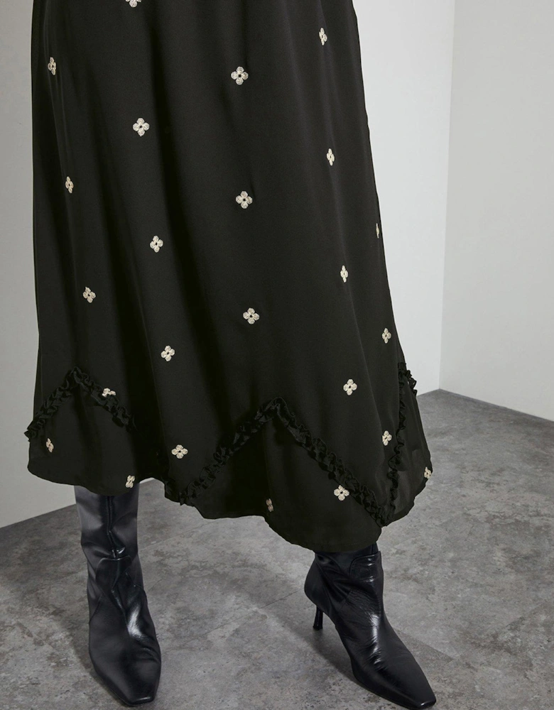 Delilah Embellished Dress - Black
