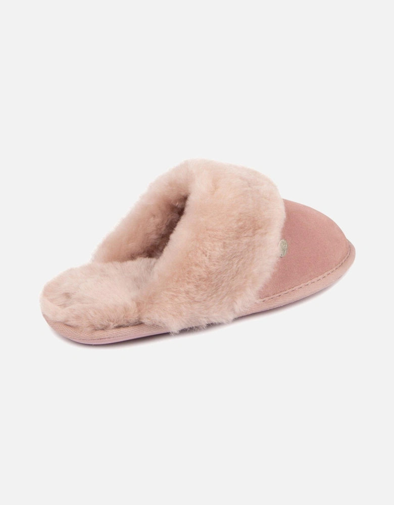 Duchess Soft Cuff Sheepskin Mule Slipper - Rose