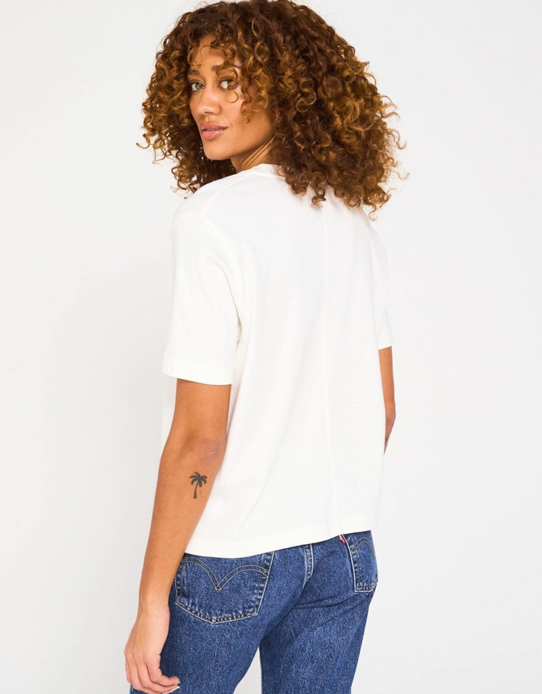 Mini Logo Oversized T-Shirt - White