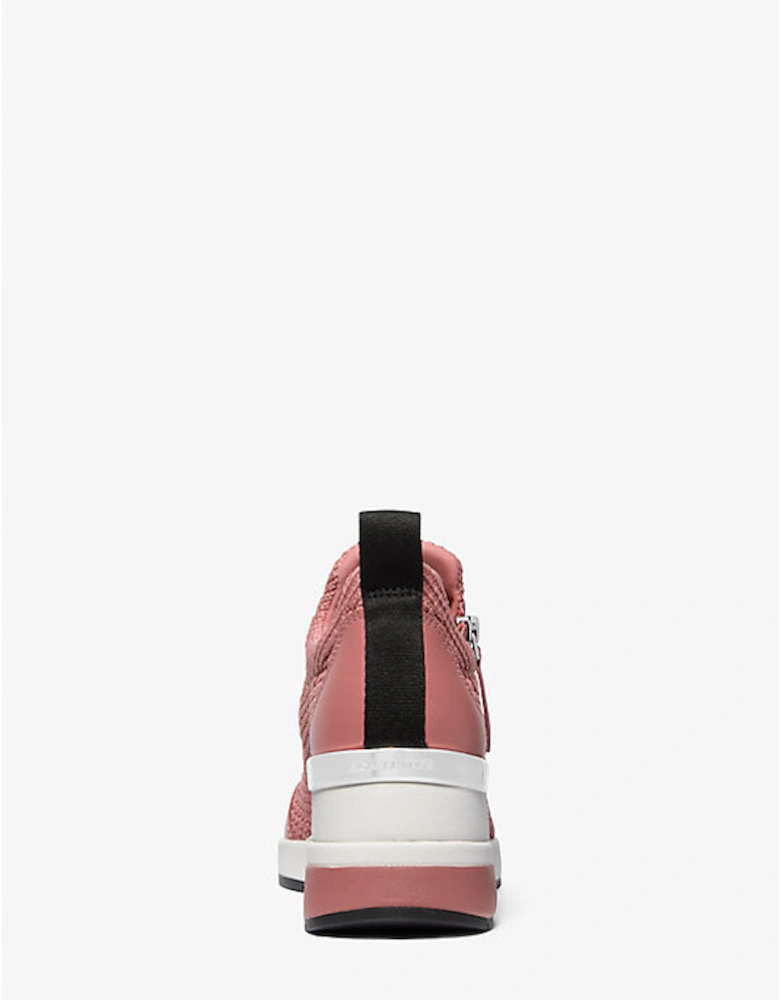 Willis Textured Stretch-Knit Trainer