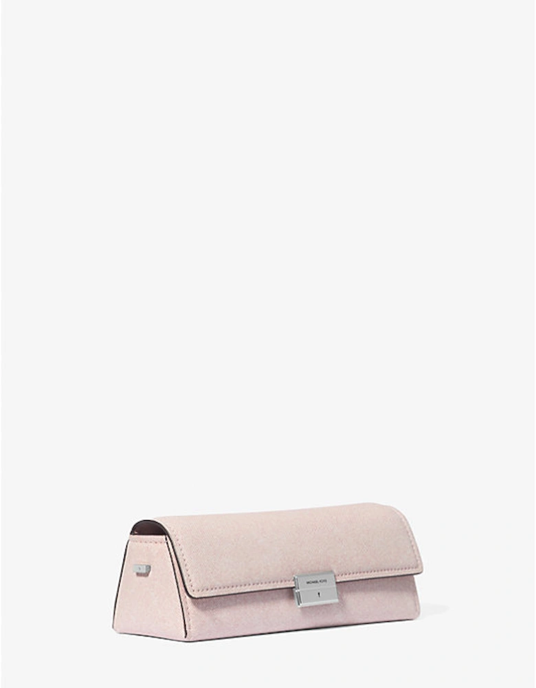 Lunar New Year Ludlow Small Denim-Printed Leather Convertible Pochette