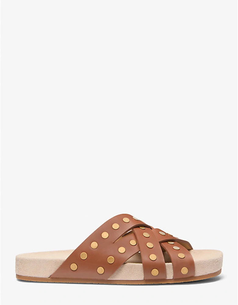 Irene Studded Leather Sandal