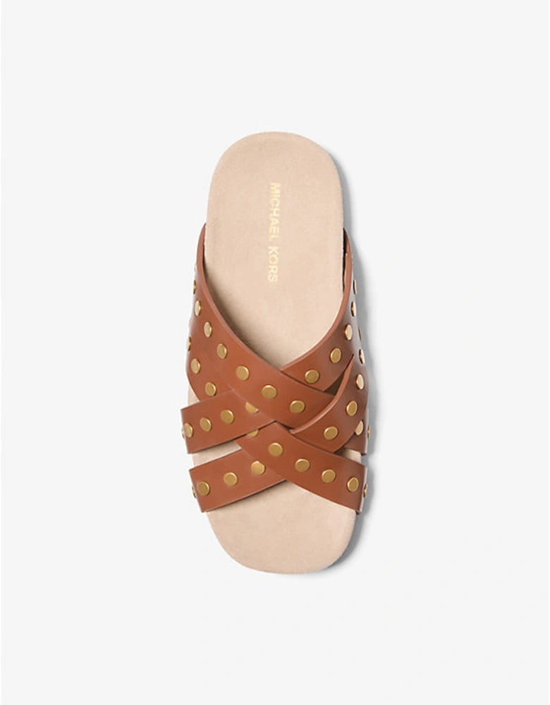 Irene Studded Leather Sandal