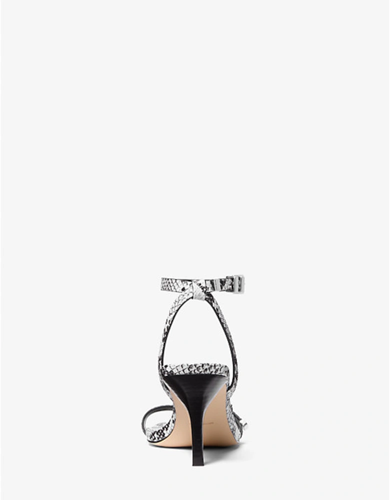 Darrington Snake Embossed Leather Sandal