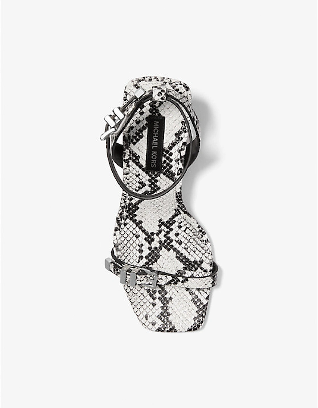 Darrington Snake Embossed Leather Sandal