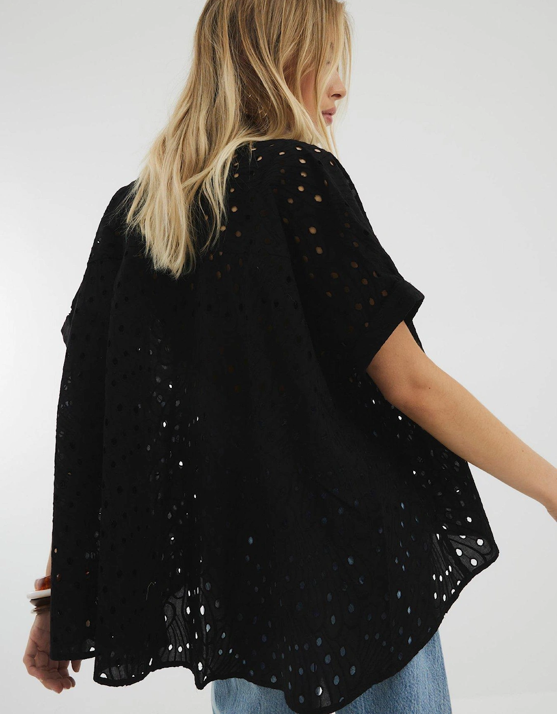 Broderie Shirt - Black