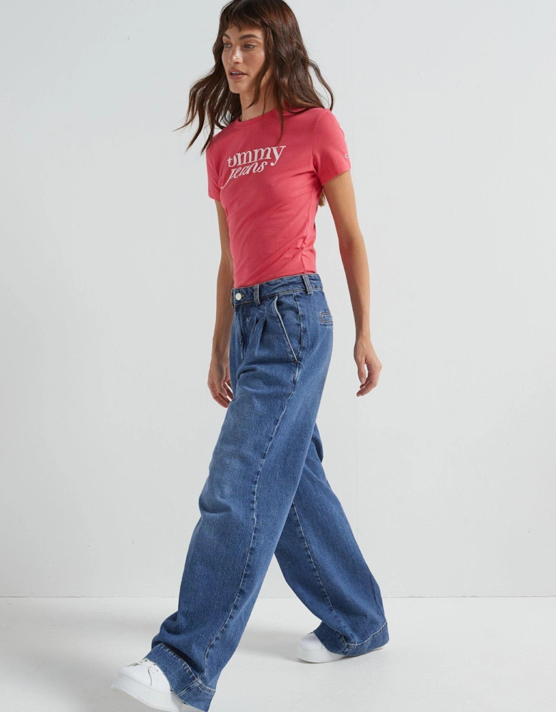 Script Logo T-Shirt - Pink