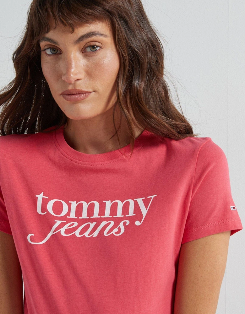 Script Logo T-Shirt - Pink