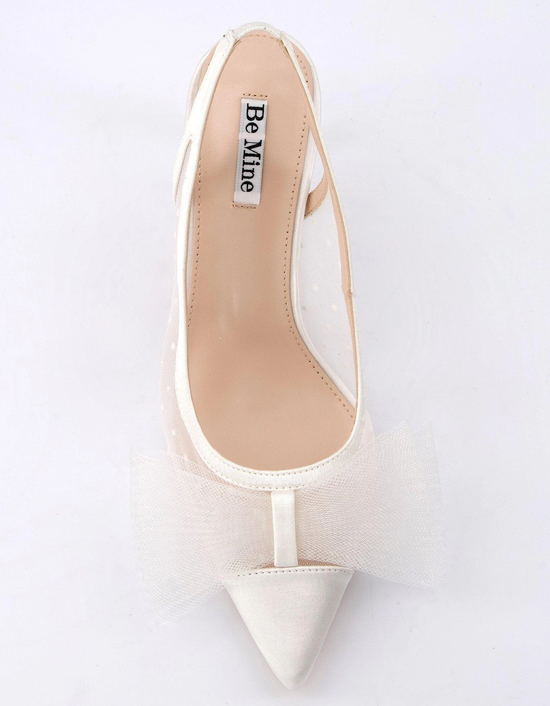 Be Mine Malini Heeled Shoes - Ivory Satin