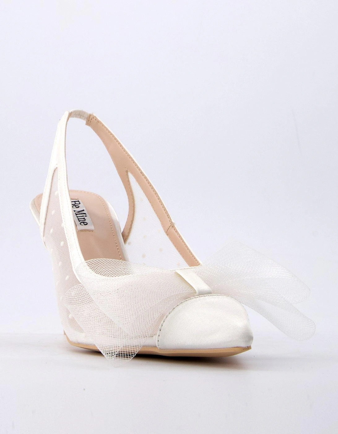 Be Mine Malini Heeled Shoes - Ivory Satin