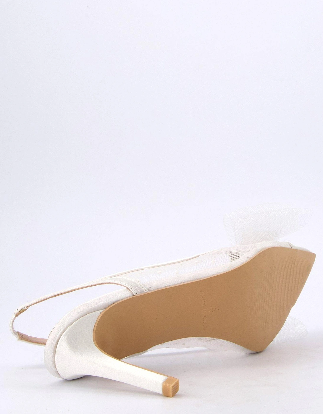 Be Mine Malini Heeled Shoes - Ivory Satin