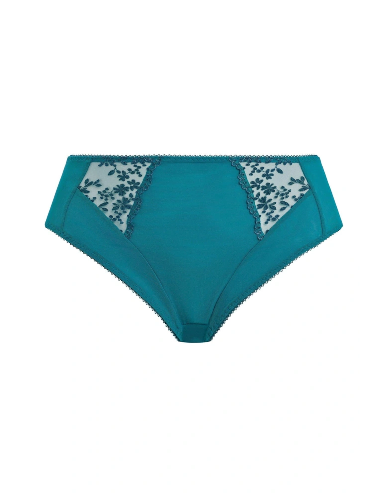 Zarla High Leg Brief - Green
