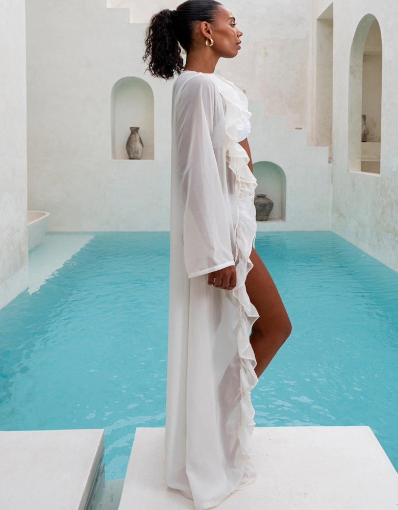 Maxi Kimono - White