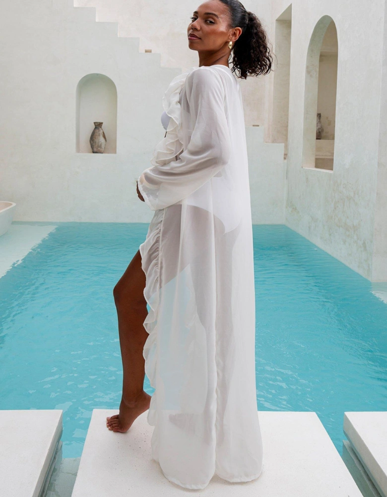 Maxi Kimono - White