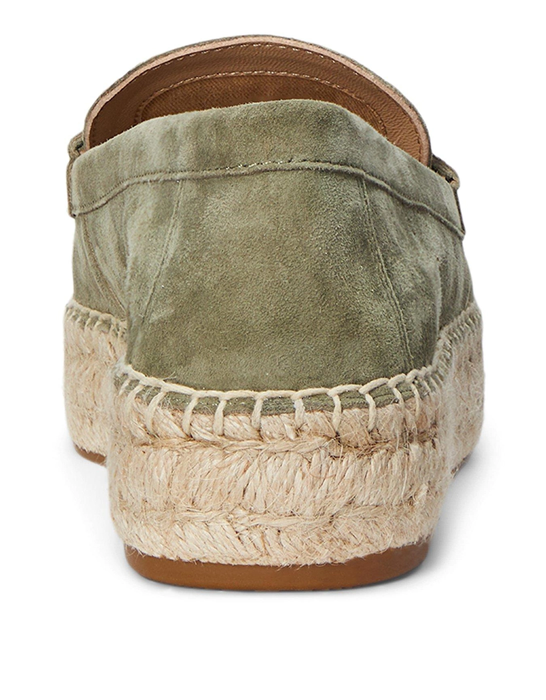 Luize Suede Espadrille Loafer - Sage Green