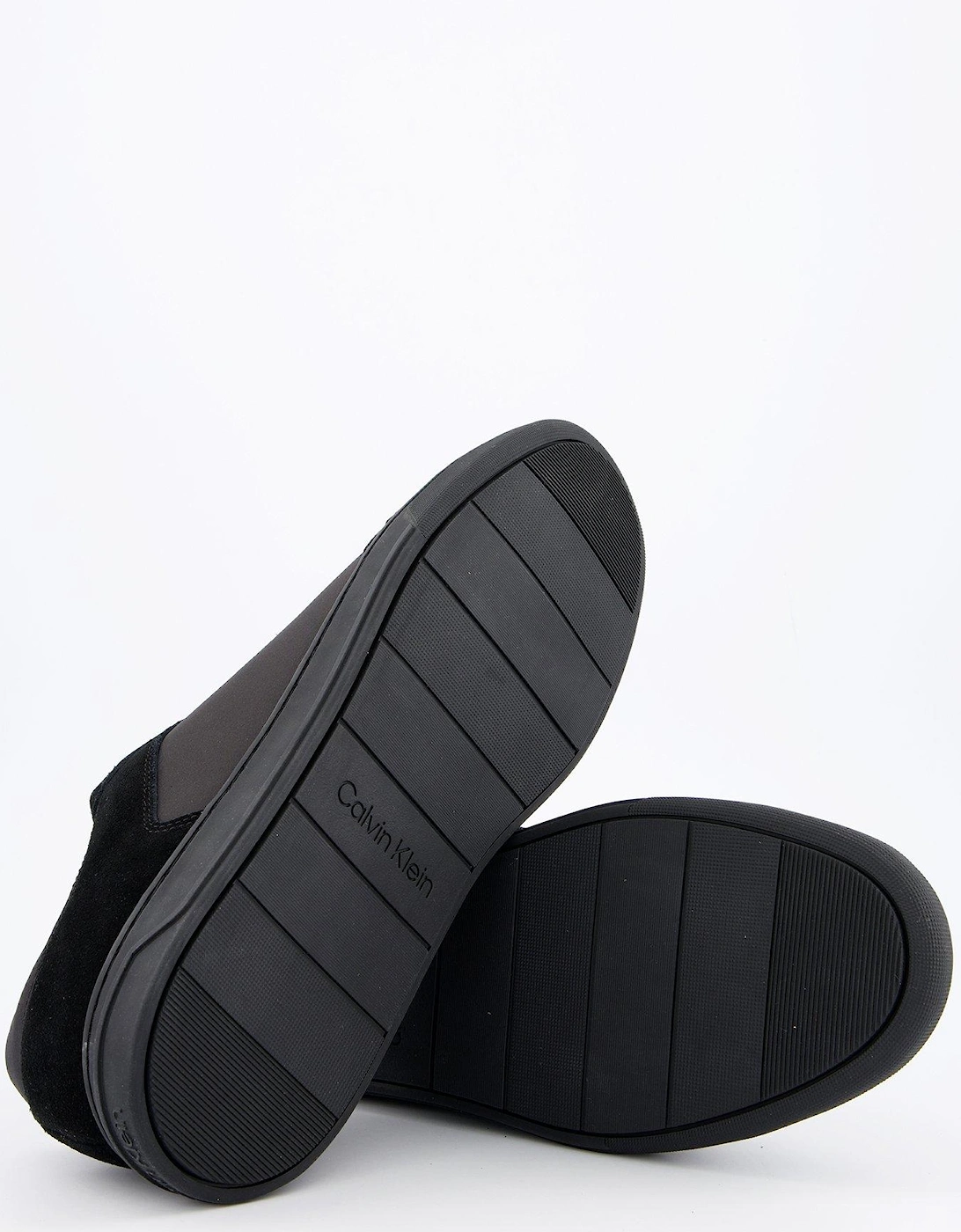 Low Top Lace Up Reprieve Mixed Media Trainers - Black
