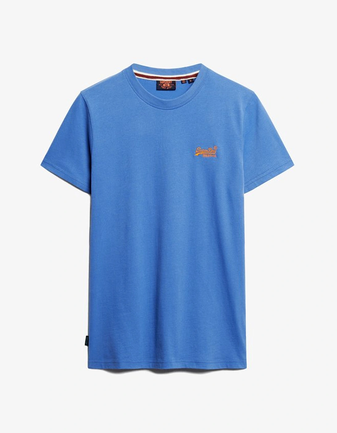 Men's Essential Logo Embroidered Tee Monaco Blue