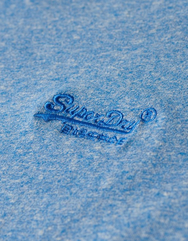Men's Essential Logo Embroidered Tee Fresh Blue Grit
