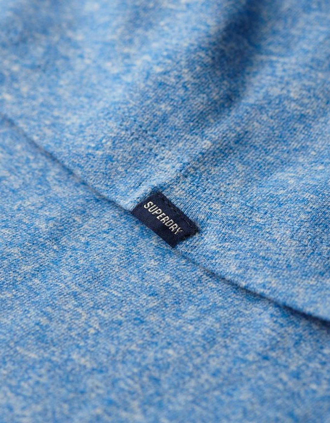 Men's Essential Logo Embroidered Tee Fresh Blue Grit