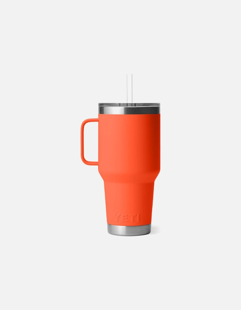 Rambler 35 Oz Straw Mug Papaya