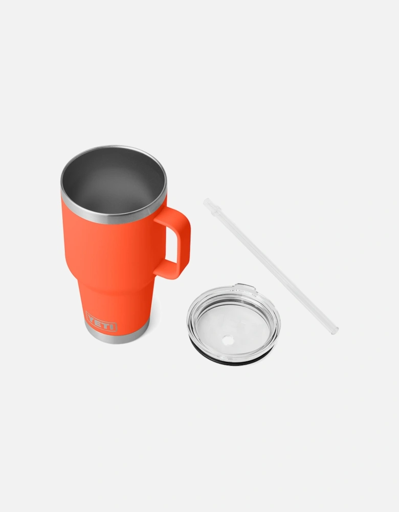 Rambler 35 Oz Straw Mug Papaya