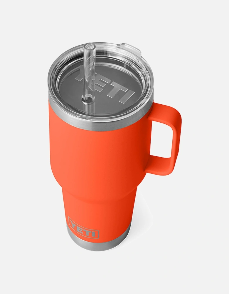 Rambler 35 Oz Straw Mug Papaya
