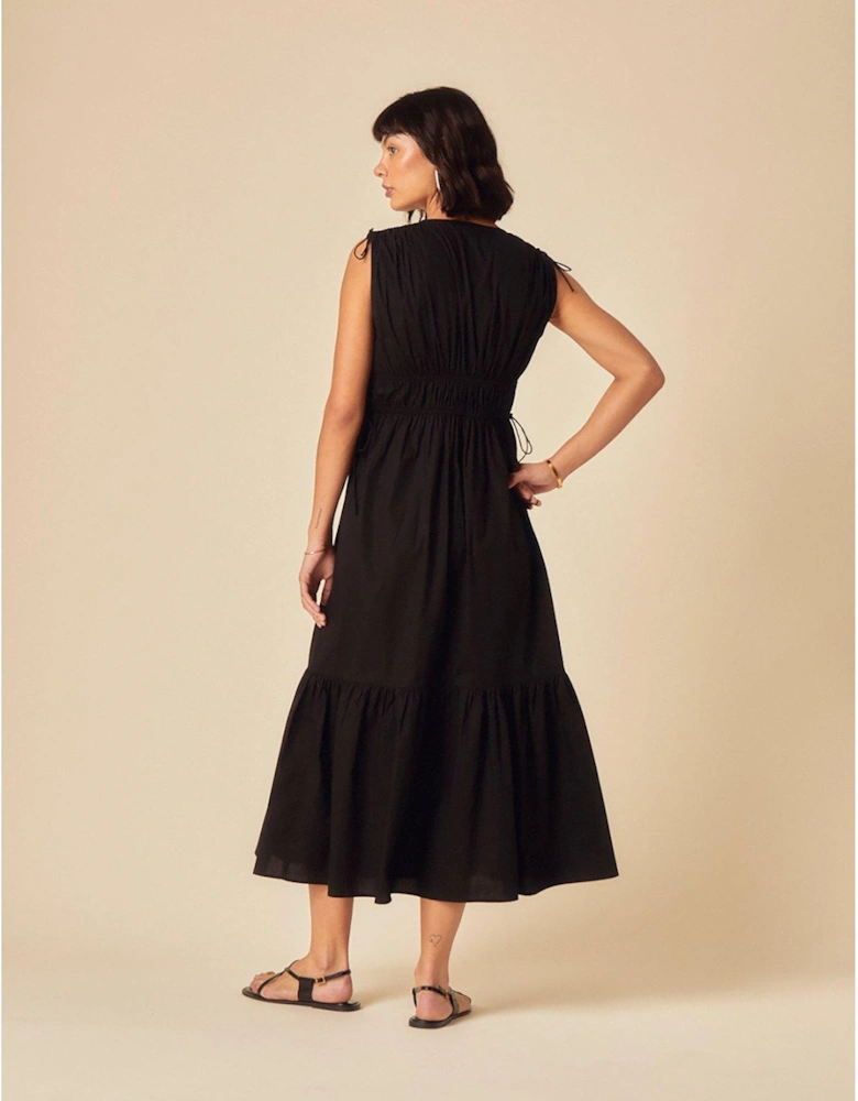 Ianthe Midi Dress - Black