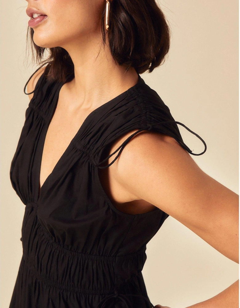 Ianthe Midi Dress - Black