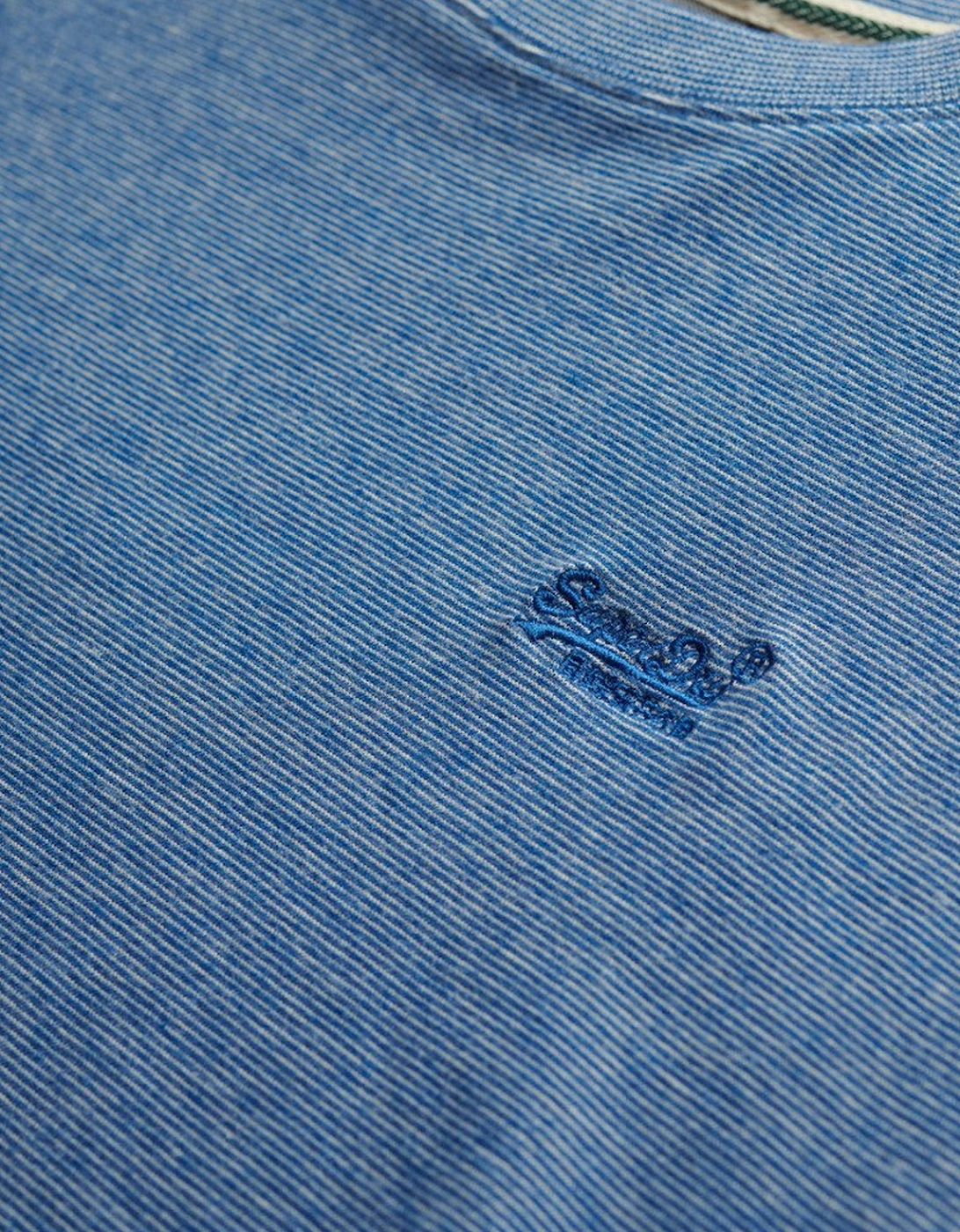 Men's Essential Logo Embroidered Tee Ocean Blue Feeder