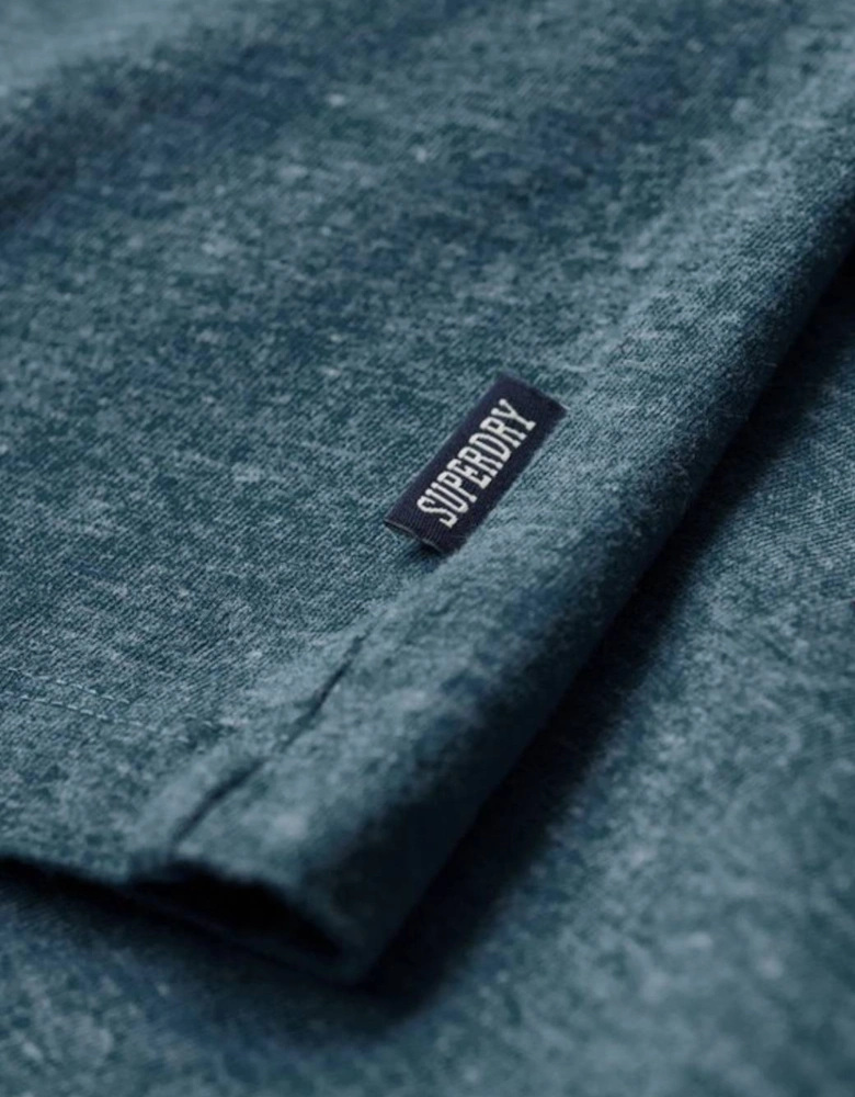 Men's Essential Logo Embroidered Tee Alaskan Blue Marl