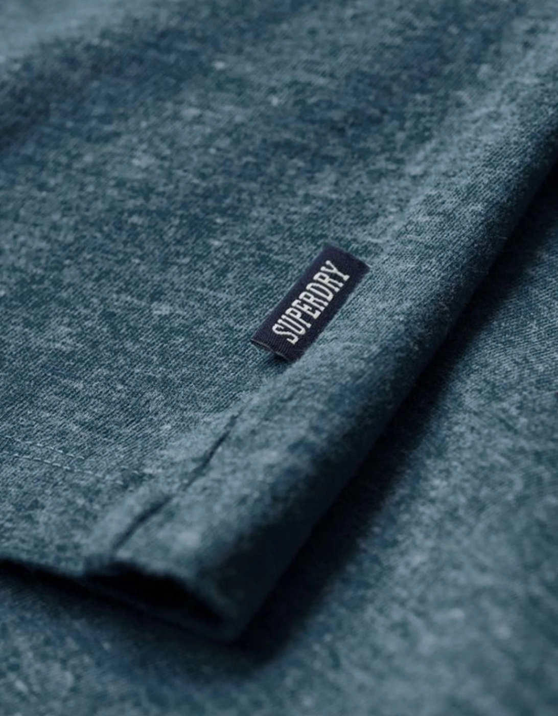 Men's Essential Logo Embroidered Tee Alaskan Blue Marl