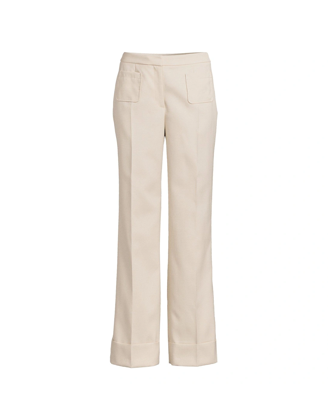 Co-Ord Tailored Straight Leg Trousers - Beige